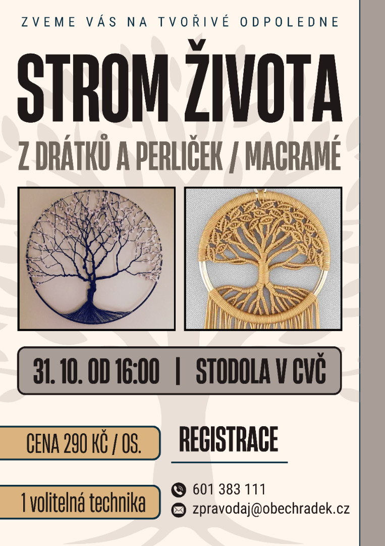 CVČ: Přijďte si vyrobit strom života